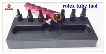 

Free Shipping 1 Set Brand New Rlx Tool for Screw on Pusher Case Tubes Watch Repair Tool