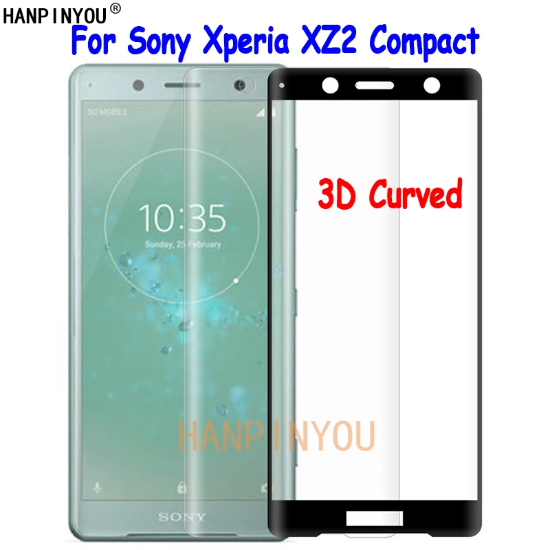 Ультратонкая 3D Защитная пленка для экрана Sony Xperia XZ2 Compact H8314 H8324 5 0 &quot9H | Мобильные