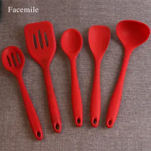 11 Piezas Utensilios Cocina de Silicona,Resistentes Al Calor Esp/átulas de Cocina Antiadherente con Mango de Madera Cuchara sin BPA negro