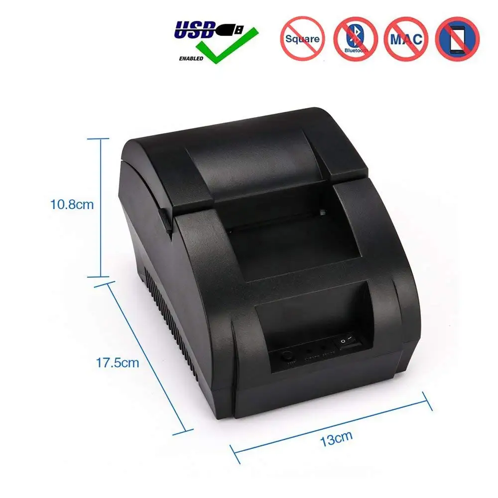 Netum Nt-1809dd 58 Milímetros Bluetooth Impressora de Recibos Térmica para Android Ios do Windows e 5890t Rs232 Porto Pos Impressora de Recibos Impressora 9 t rs232 porto impressora de recibos pos portátil