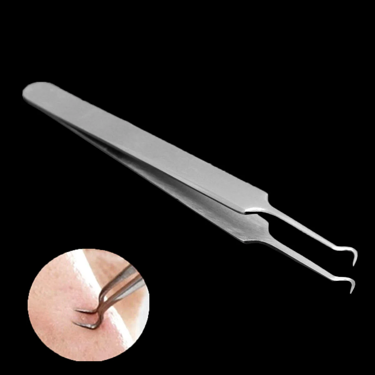 

Stainless Steel Acne Needle Blackhead Removal Needle Tweezers Face Care Beauty Repair Tools clip