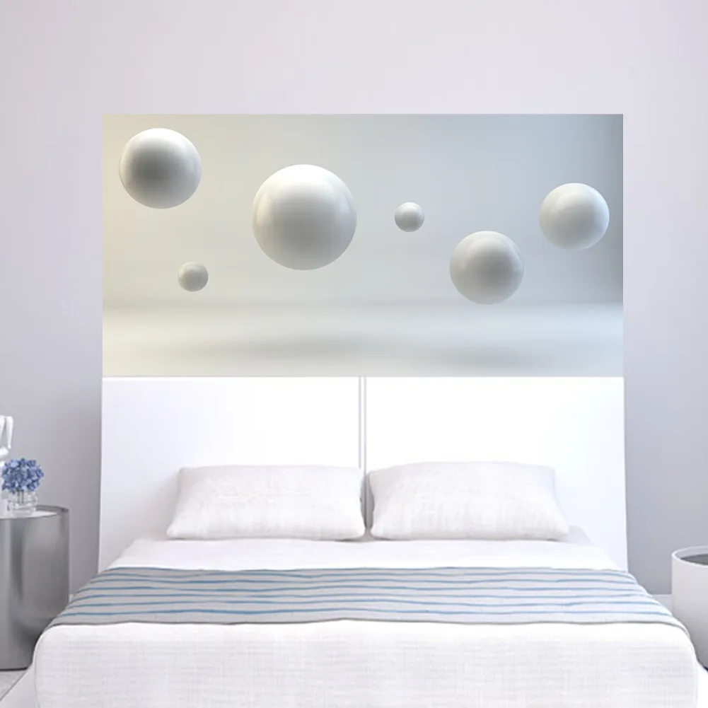3D Floating ball Bed Head Stickers Creative Wallpaper Bedroom Art Decoration