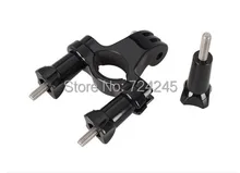 Black Bike Moto Cycle Handlebar Seatpost Pole Bicycle Mount Holder Adapter Go Pro Set Accessory For Camera GoPro HD Hero 1 2 3+