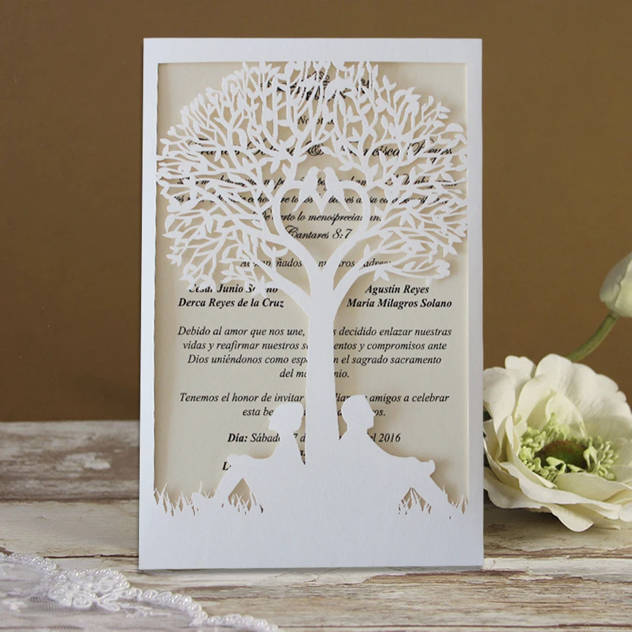 Love Couple Tree Wedding Invitations02