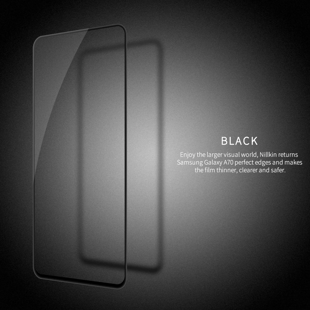 Закаленное стекло для Samsung Galaxy A70S A70 Nillkin противоударное CP + Pro Полное клеевое