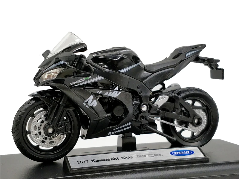 Welly 1:18 Kawasaki NINJA ZX10 RR 2017 литой мотоцикл