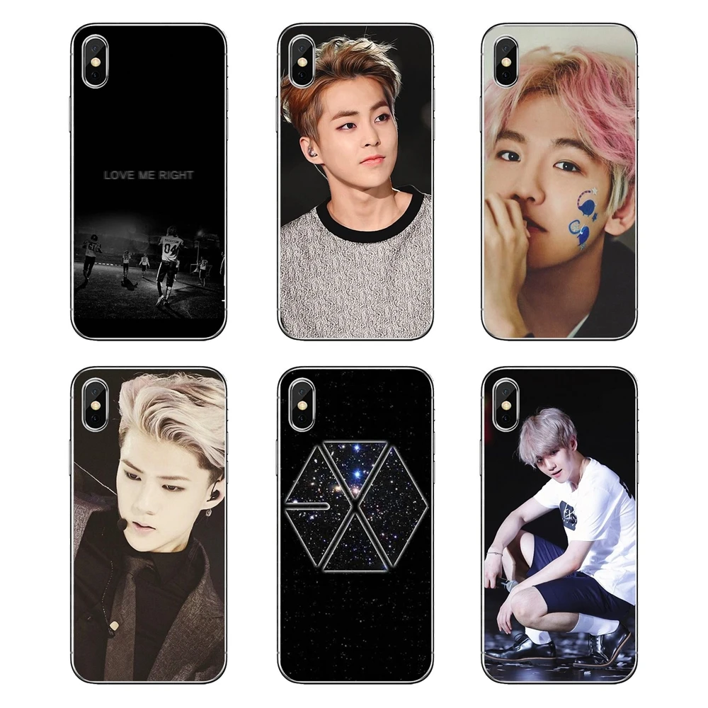 xiumin EXO south korean band Logo Poster Transparent Soft Shell Cases For LG G7 Q6 Q7 Q8 Q9 V30 X Power 2 3 OnePlus 3T 5T 6T | Мобильные