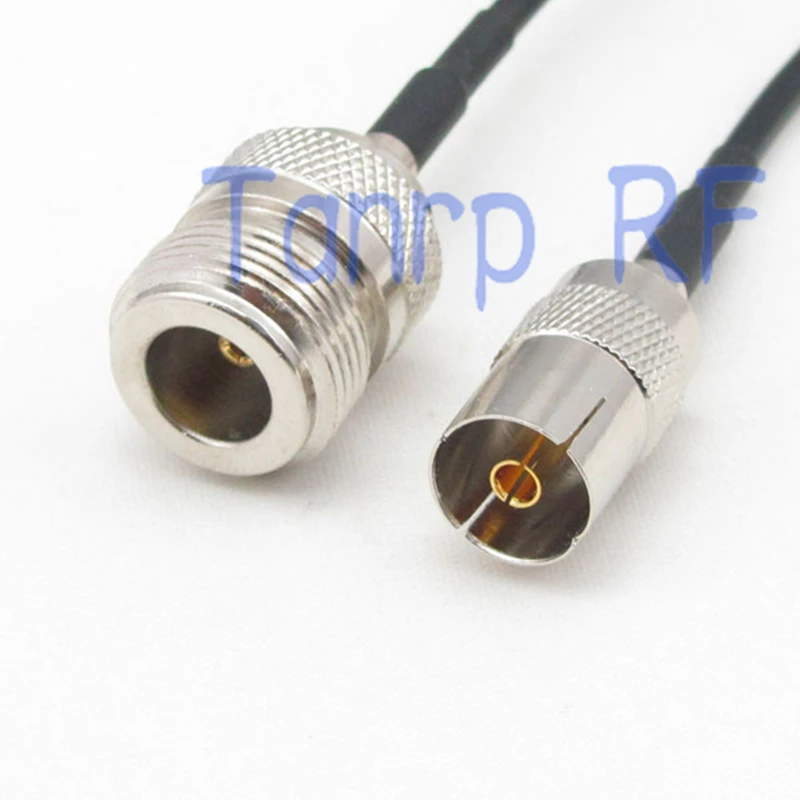 

6in TV female jack to N female jack RF connector adapter 15CM Pigtail coaxial jumper RG174 extension cable