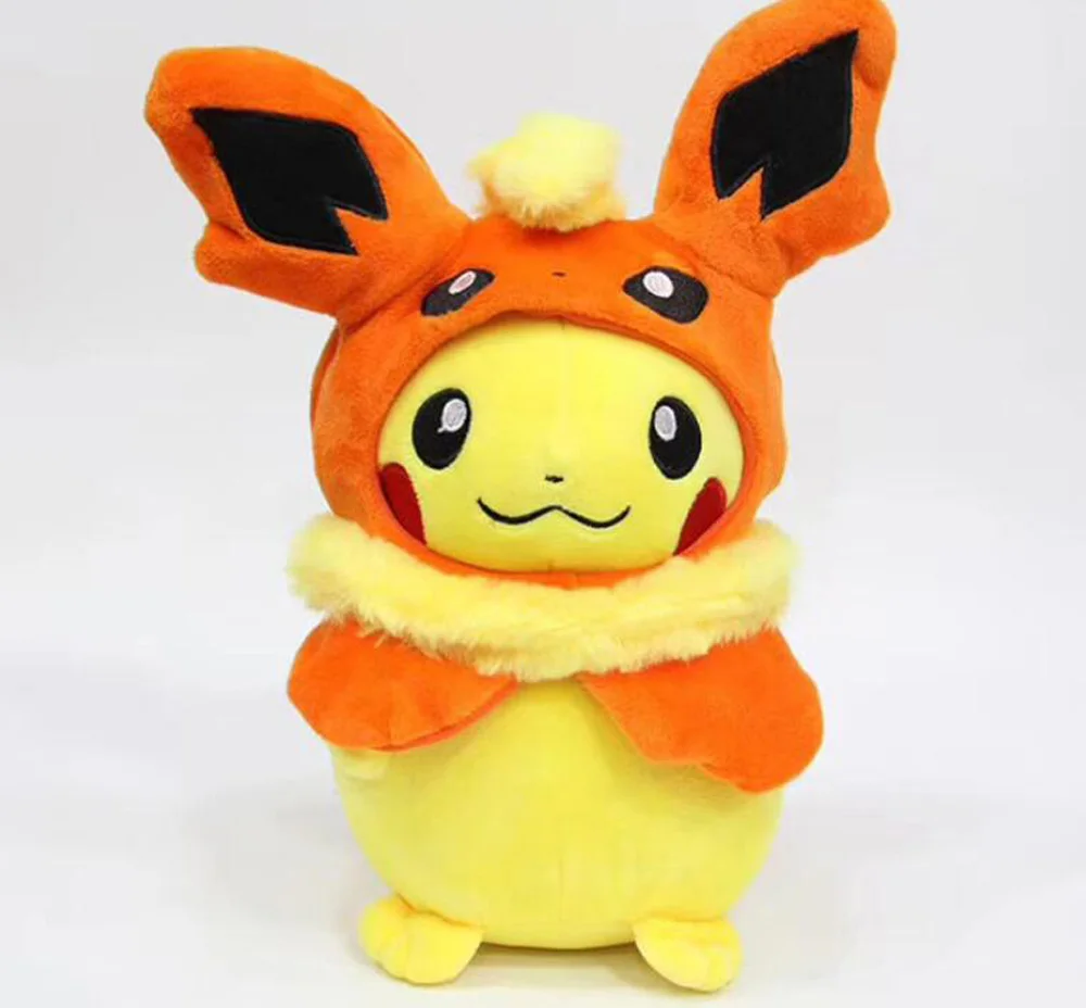 Новые 8 Стили Пикачу Косплей Espeon Umbreon Flareon Glaceon Jolteon Leafeon Sylveon Vaporeon 1" 30 см плюшевые куклы - Цвет: Flareon