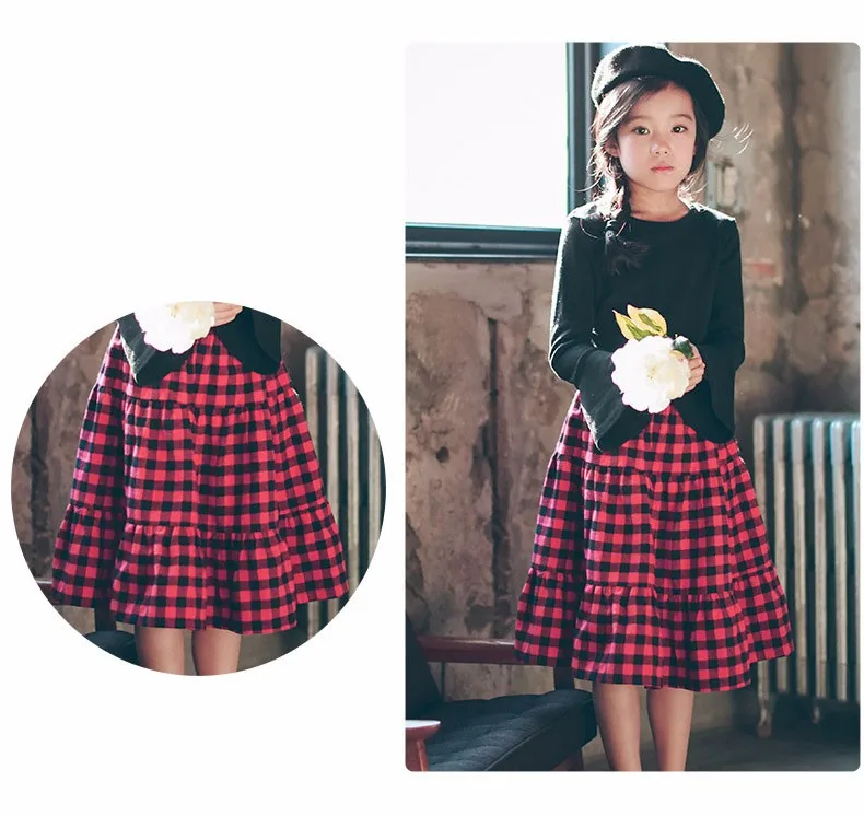 England style long skirts for baby teenage girls red plaid pleated skirt girl 2017 new spring autumn winter children clothing 5 6 7 8 9 10 11 12 13 14 15 16 years old little big teenage girls pleated skirts for kids (22)