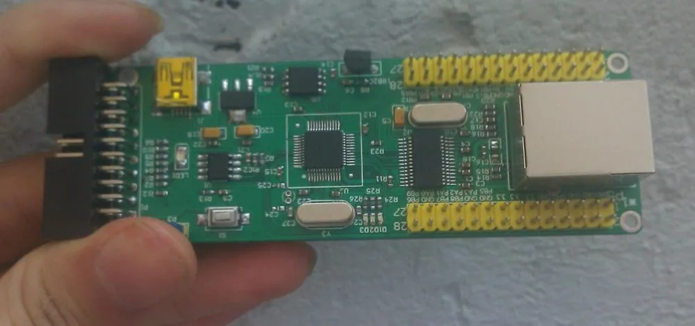 

Free Shipping! 2pcs stm32 enc28j60 network development board / network relay board / LWIP / Uip / RTT