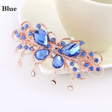 Pinces à cheveux pour femmes, forme papillon avec strass en cristal, fleur, grandes Barrettes, épingles, accessoires de coiffure, accessoire de coiffure