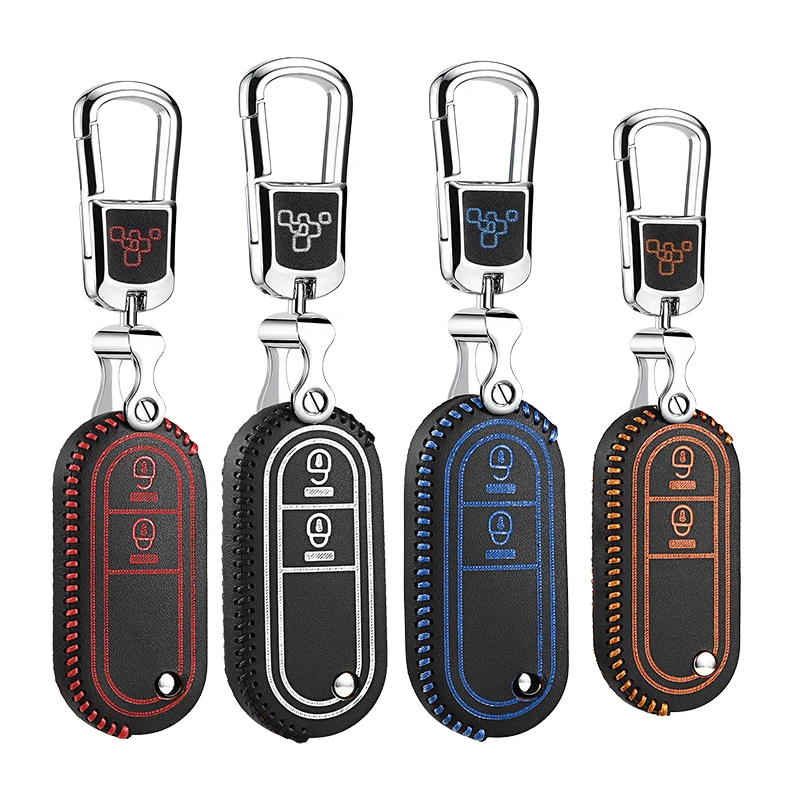 luckeasy Car Key Cover for Morris Garages MG3 2017 2014 2013 2011 3SW 2015 ATM Genuine Leather