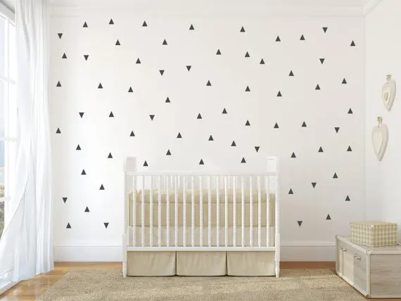 

Free Shipping Set Geometric Pattern Wall Sticker Nursery Kids Bedroom Home Art Decor Wall Mural Removable Vinyl Wall Mural Y-910