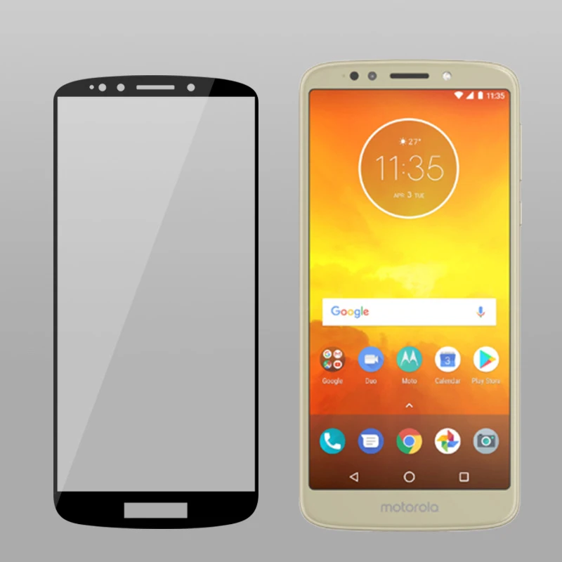 2 шт. полное покрытие закаленное стекло для Motorola Moto E5 Play GO Защитная пленка
