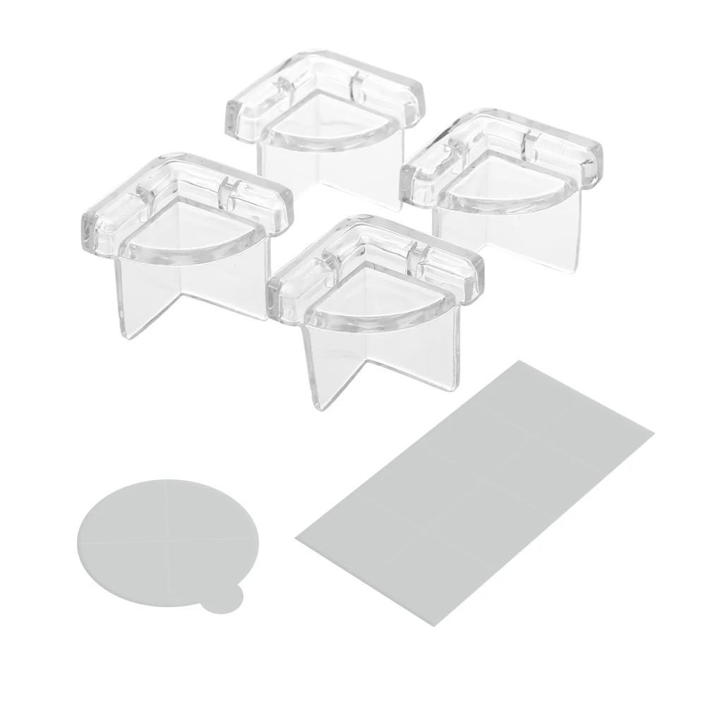 

4Pcs Corner Guards + 8pcs Double Sided Tape Baby Safety Clear Corner Protector Sharp Corner Guards Table Corner Cushion for Baby