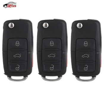 

KEYECU 3 Pcs/lot Replacement New Flip Key Remote Keyless Fob 315MHz ID48 for VolksWagen Beetle Golf Jetta FCC ID:1J0 959 753 T