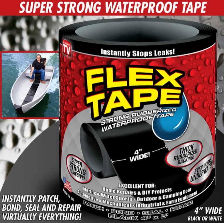 

New Arrival 10cm 20cm 30cm Wide 3 Colors Flex Tape Strong Rubberized Waterproof Tape Hose Repair Connectors