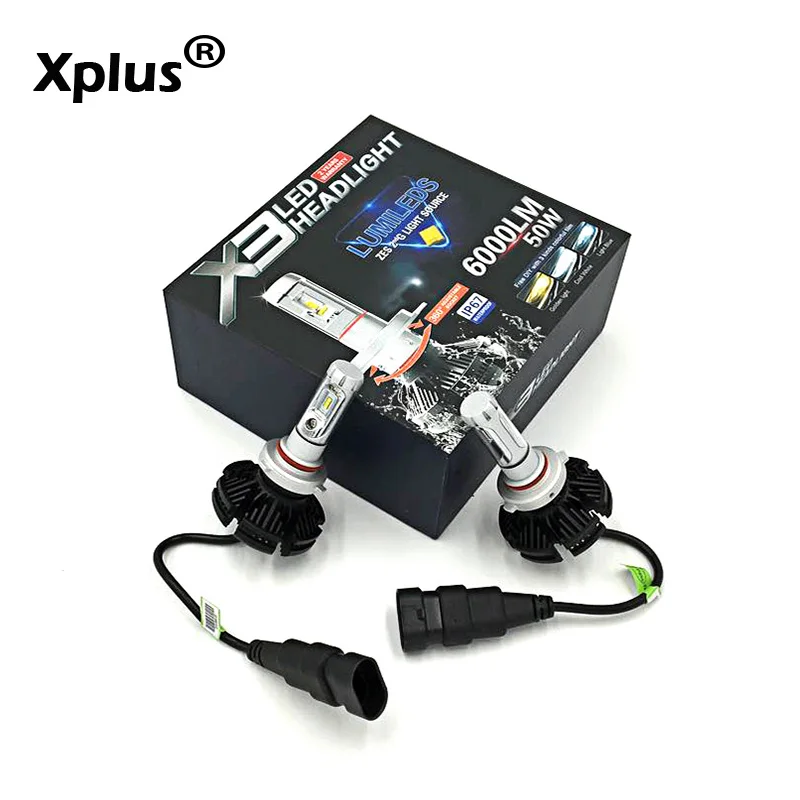 Xplus X3 Высокий/Низкий Луч H4 H7/11 9005/6 HB3/4 Автомобильный светодиодный головной