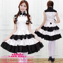 Ropa vocaloid v luo jia comic días de conformidad con el antiguo y desordenada falda cheongsam dress cosplay traje de panda dress