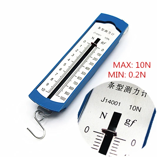 Оптовая торговля 10N Newton meter / force gauge Bar box пружинный динамометр баланс физика