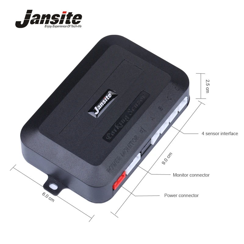 Jansite Universal Car LED Parking Sensor With 4 Sensors Car Reverse Assistance Backup Radar Monitor Detector System Buzzer