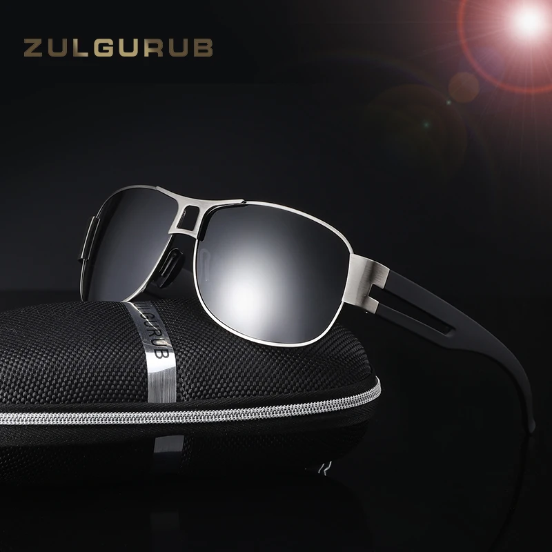 ZULGURUB Brand Unisex Retro Aluminum Sunglasses Polarized Lens Vintage