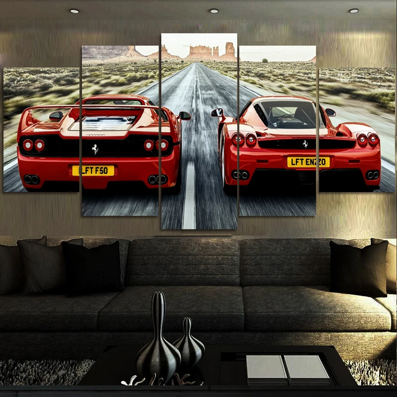 HD printed painting FERRARI F50 ENZO CANVAS SET canvas painting for living room HD printed painting FERRARI F50 ENZO CANVAS SET canvas painting for living room