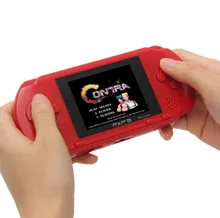 16 Bit PXP3 Handheld Game Player Retro Video Game Console with AV Cable Support TV-out 2 Game Cards PXP 3 Slim Station