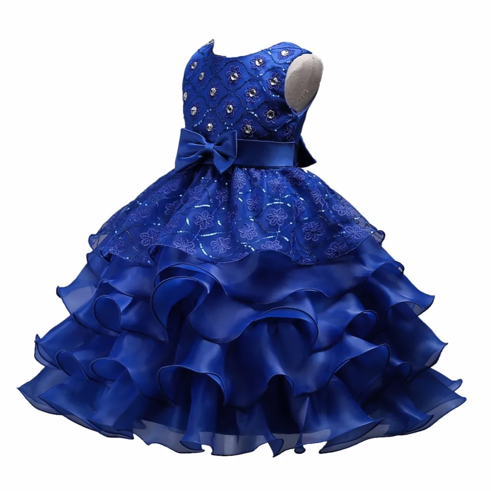 Платье принцессы с цветочным узором для девочек летнее платье-пачка на свадьбу, день рождения, платья для девочек, Детский Костюм Подростковый Выпускной дизайн, от 3 до 14 лет
