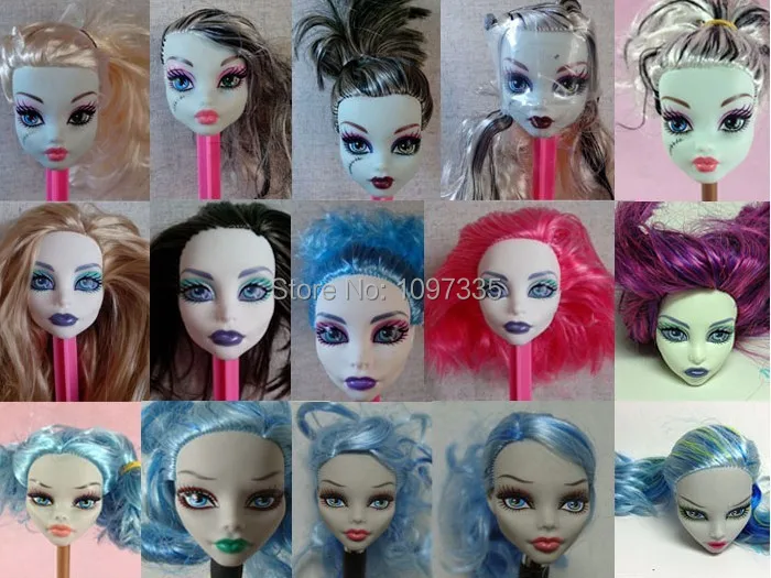 Новое поступление аксессуары для кукол девочек голова 5 шт./лот куклы Monster High|girl