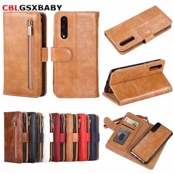 

CBL 2 in 1 Zipper Wallet Leather Case For Huawei P20 Lite Pro Detachable magnet phone case For Huawei P20 P20Lite P20Pro Case
