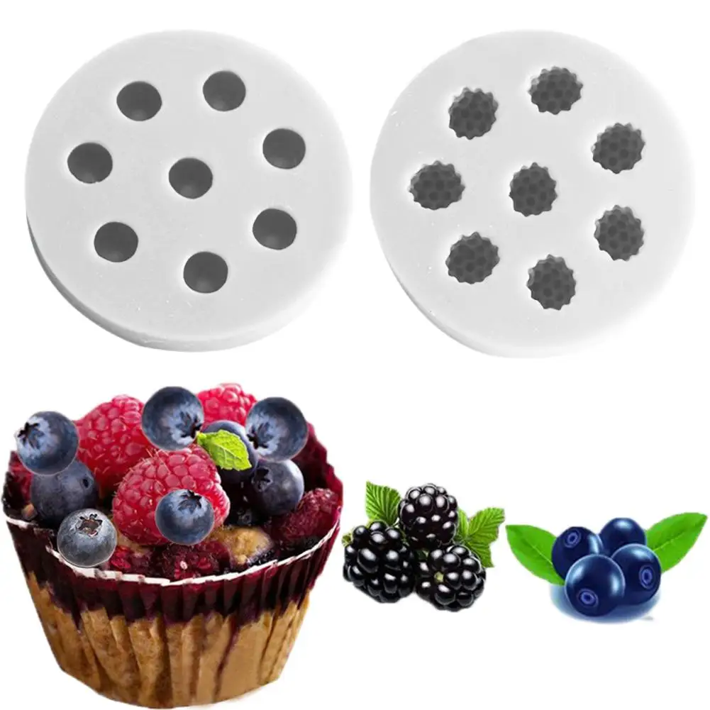 

8 Holes Silicone Mold Raspberry Blueberry Shape Cake Mold Raspberry Jam Silicone Cake Mold Baking Cake Decoration Tool