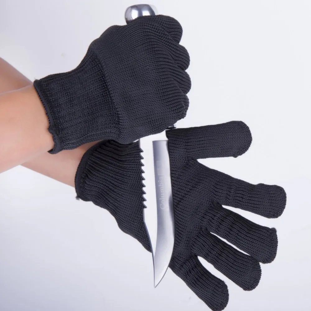 1 пара, профессиональные устойчивые к порезам перчатки из нержавеющей стали, проволочные перчатки, уровень 5, Многофункциональные защитные рабочие перчатки