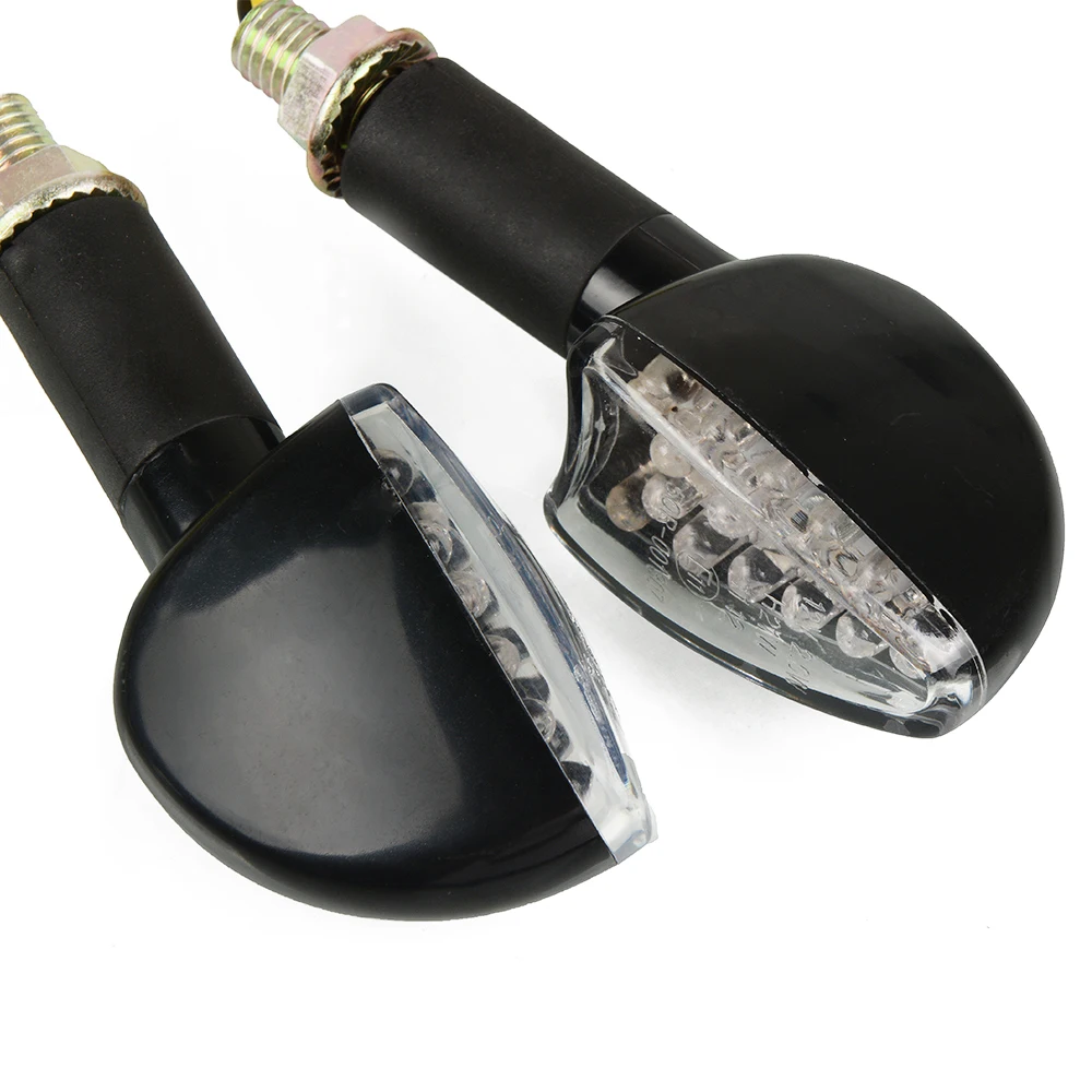Motorcycle Turn Signal Signals Light Taillight Flexible 12 LED Indicators Blinkers Flashers for Honda GROM MSX125 MT-09 Z800 R3