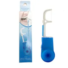 Стоматологический держатель зубной нити, пластиковый прочный сменный держатель с 30 м зубной нитью для чистки полости рта, органайзер для чистки полости рта