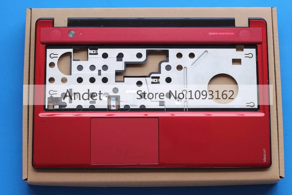 

New Original Ideapa Lenovo Z580 Z585 Palmrest 15.6" Keyboard Bezel Upper Case Red Shell 90200638 3KLZ3TALV10