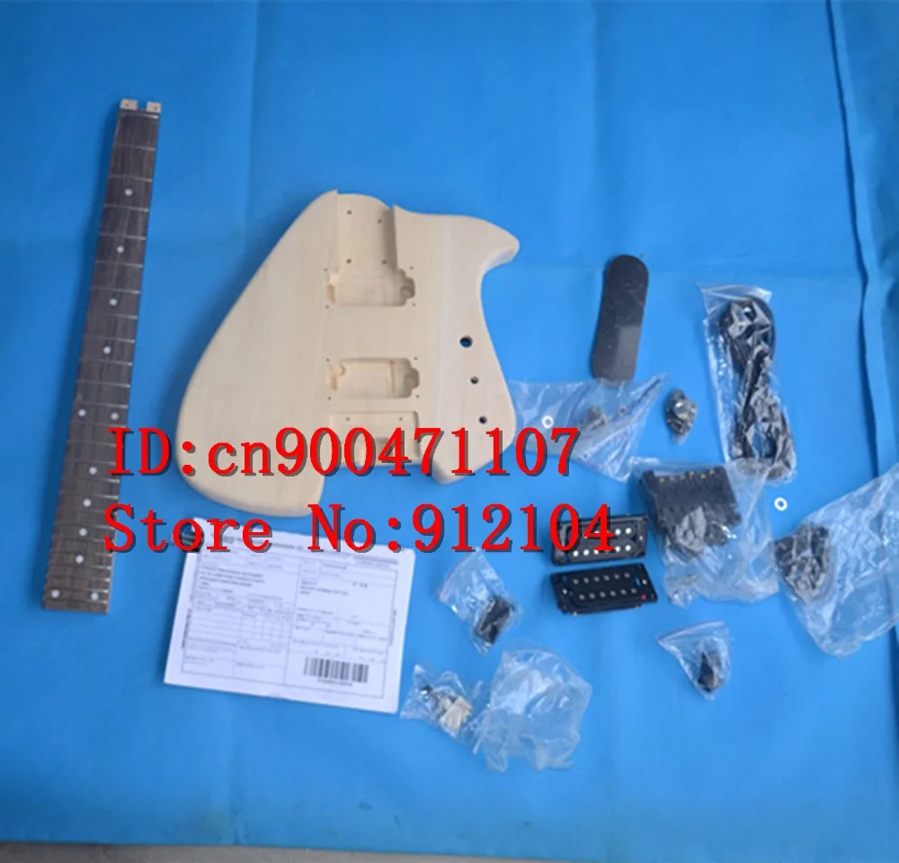 unfinished headless electric guitar with body and neck unpainted with rosewood fingerboard with all hardware F-3101 unfinished headless electric guitar with body and neck unpainted with rosewood fingerboard with all hardware F-3101