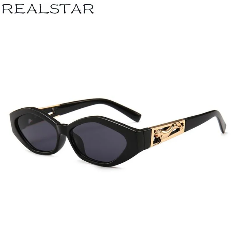 REALSTAR Модные солнцезащитные очки в стиле ретро солнцезащитные очки с леопардовым принтом Для женщин Брендовая Дизайнерская обувь качество роскошные солнцезащитные очки, Винтажные Солнцезащитные очки, женские солнцезащитные очки, S557