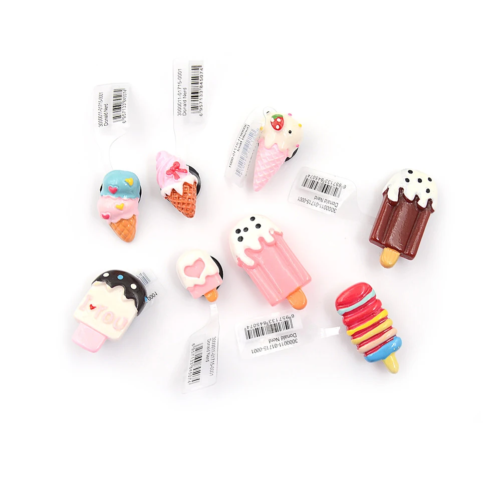 

Shoe Decoration 1pcs Cake Resin Shoe Charms Accessories Lovely Ice Cream Style Kids Party Gifts