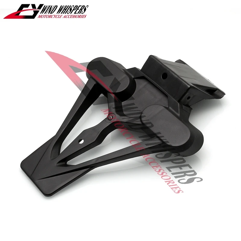 Motorcycle Rear Fender Splash Guard License Plate Mudguard Holder For