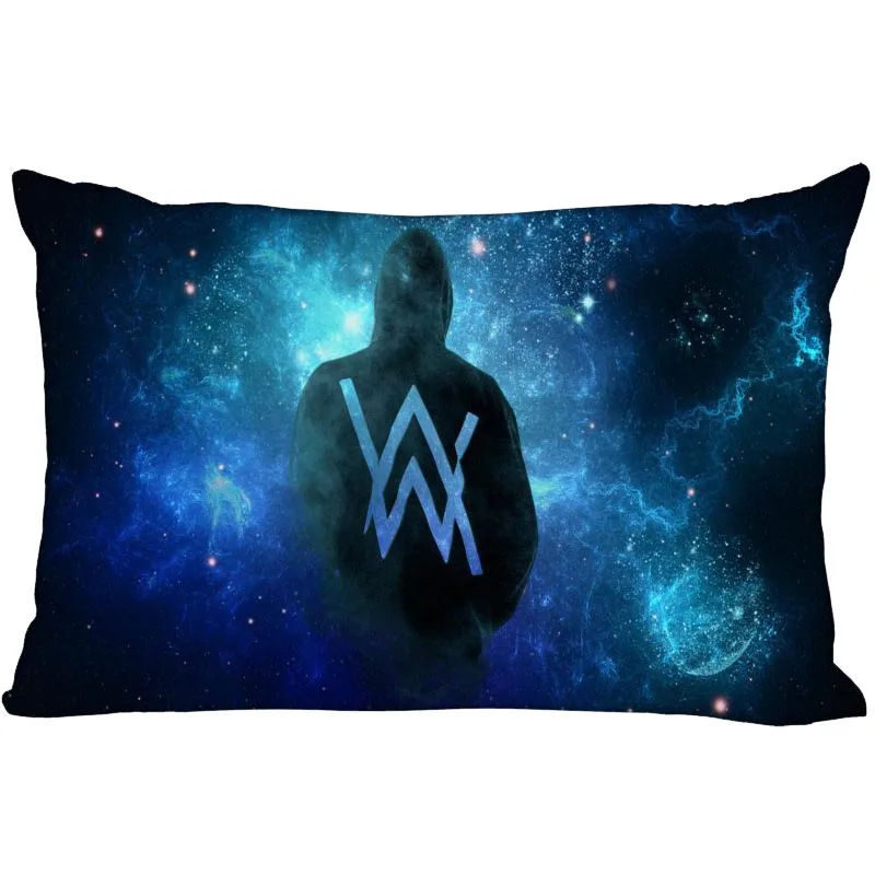 

Cool Custom Pillowcase Alan Walker Style Pillow Case 35X45cm one side Rectangular Cushion Throw Case For Bedroom