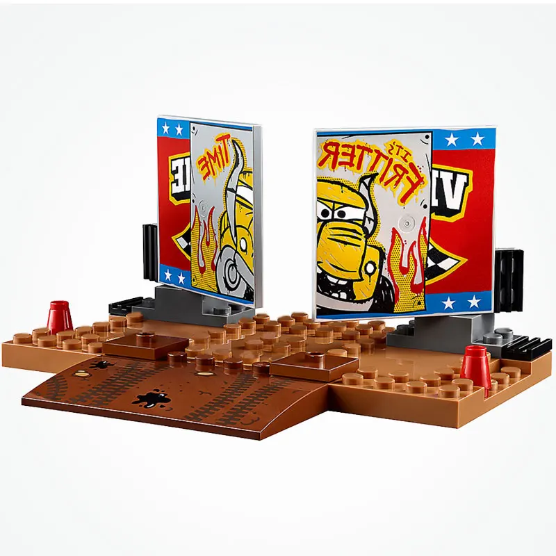Цена Город кирпичи автомобиль Moives Juniors гром полые сумасшедшие 8 гонки 191 шт строительные блоки игрушки детские подарки