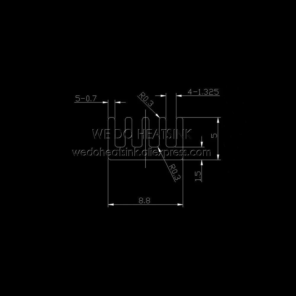 50 шт. 8,8x8,8x5 мм Ram алюминиевый теплоотвод Чип алюминиевый радиатор