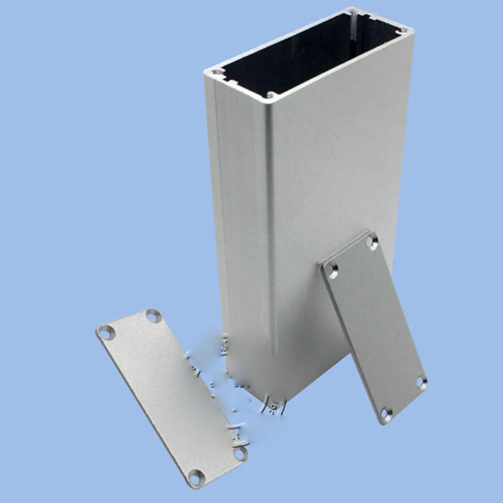 110x57x24mm Aluminum Enclosure PCB Shell Cooling Box Case DIY Instrument