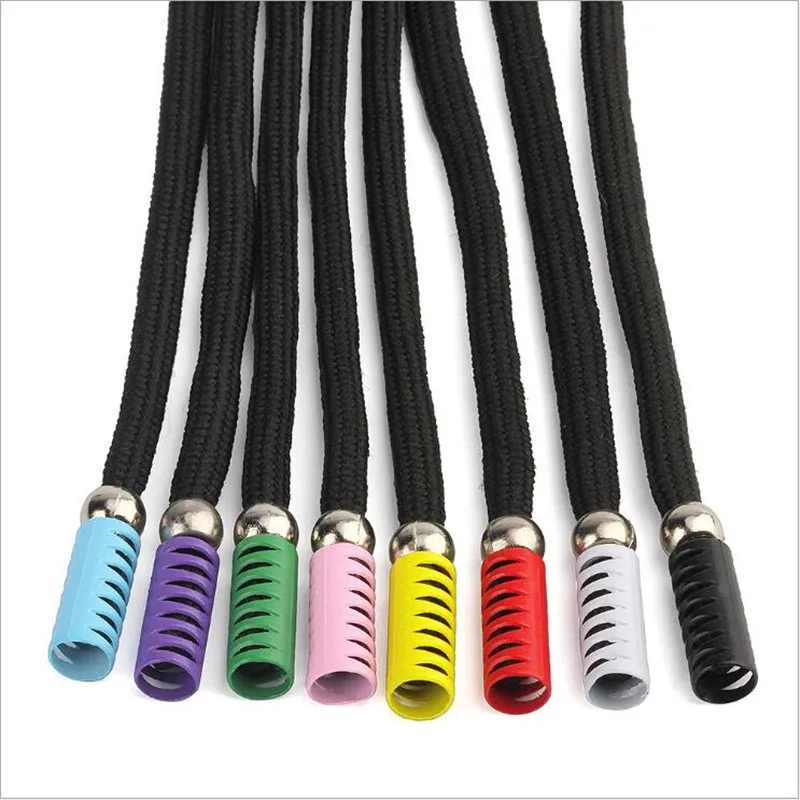 

1pc Sweatpants Drawstring Strap Metal head Sports Pant Waist Rope Trench Coat Head Rope Hoodies Accessory DIY Sewing Band Supply