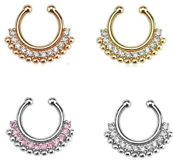 Поддельные кольца для пирсинга носа имитация новый дизайн|fake nose ring|fake septumfake ring hoop