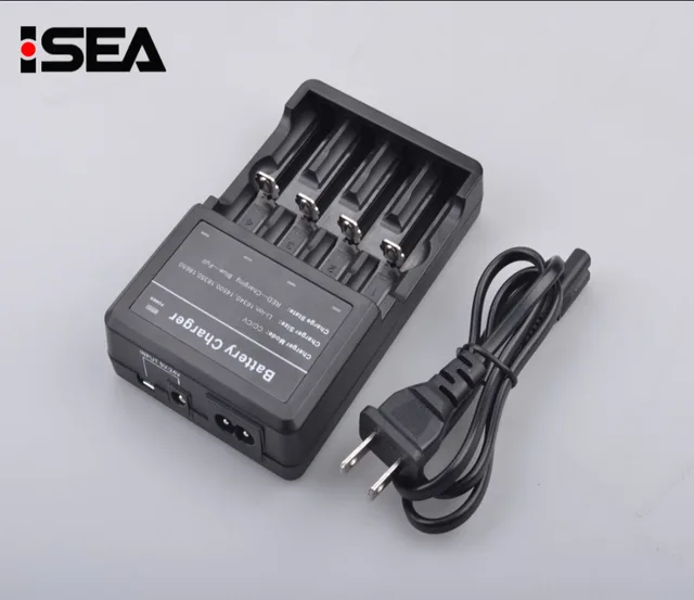 4 Slots Intelligent Battery Smart Charger For Electronic Cigarette Charger Micro USB Li-ion 18650/18350/16340 Battery Charger