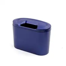 Uxcell синий пластиковый портативный автомобильный держатель мешка для мусора может мусорный футляр для хранения мусора