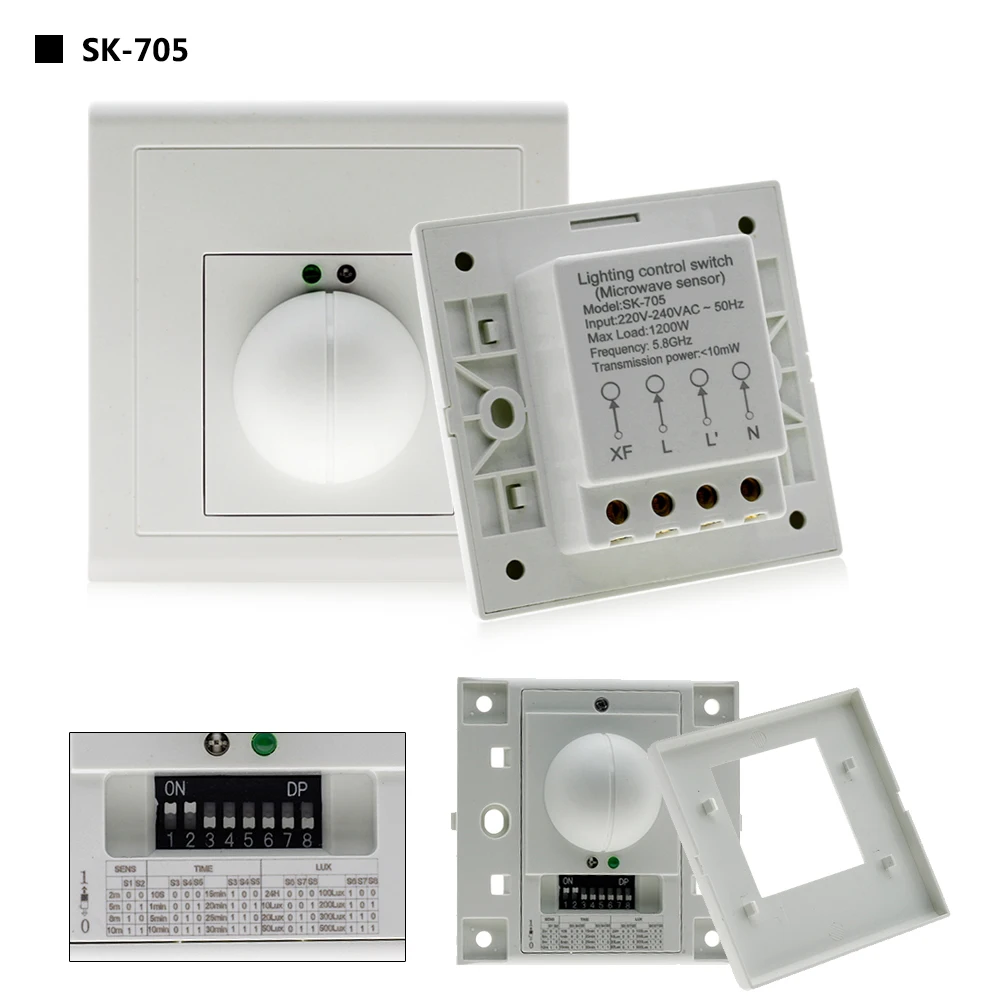 Microwave Sensor Radar Smart Light Switch (15)